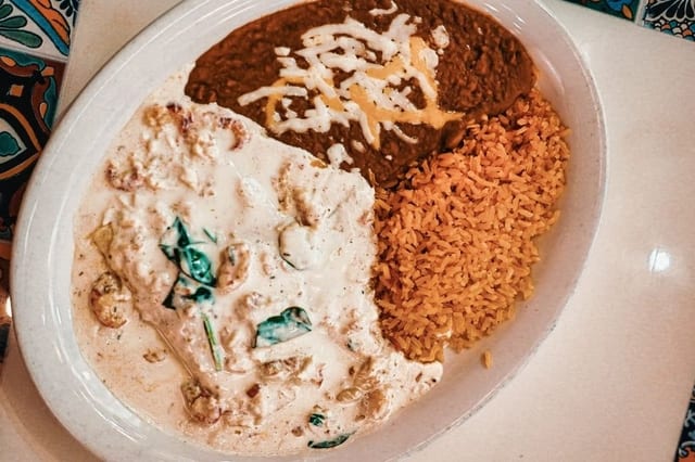 Seafood Enchiladas.